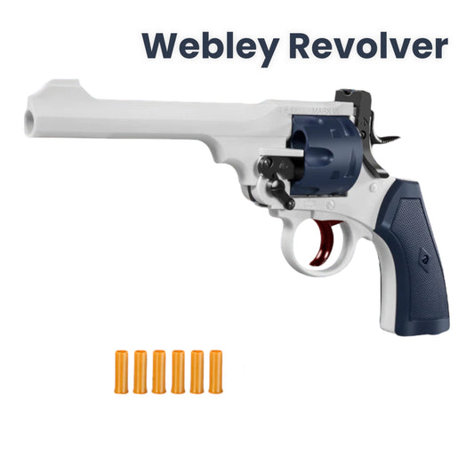 Webley Revolver Pistol - Soft Dart Cosplay/Prop Toy Gun