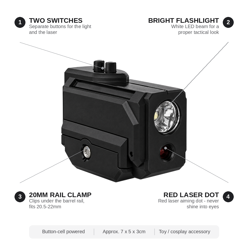 Tactical Pistol Light & Laser