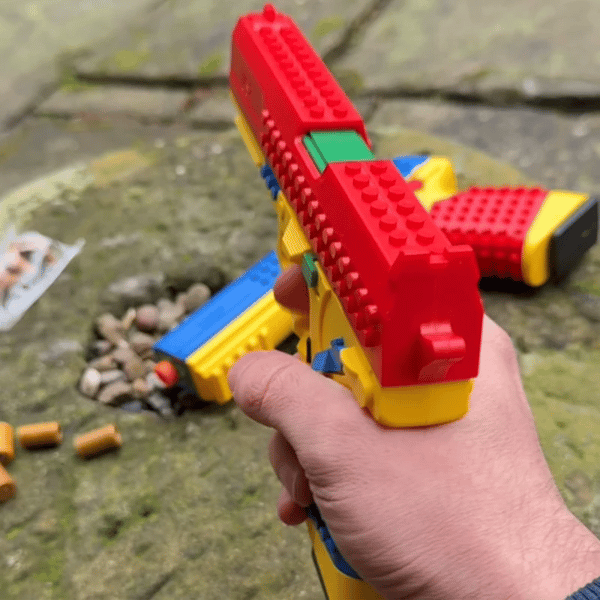 Brick 45 Shell Ejecting Toy Pistol | Dart Blaster & Training Gun