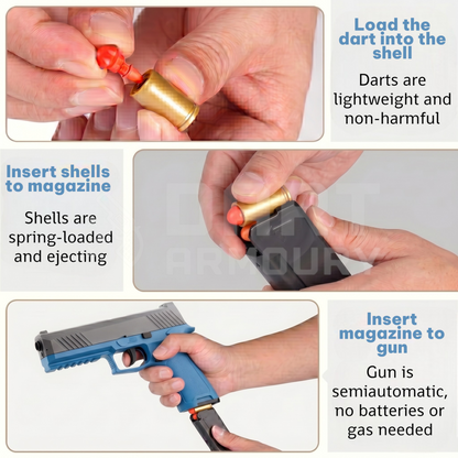 P2 Pistol Semiautomatic Shell Ejecting Toy Pistol