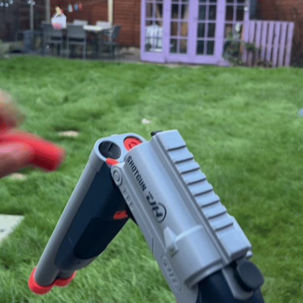 Sawn-Off Double Barrel Shotgun - Shell Ejecting Dart Blaster Cosplay Gun