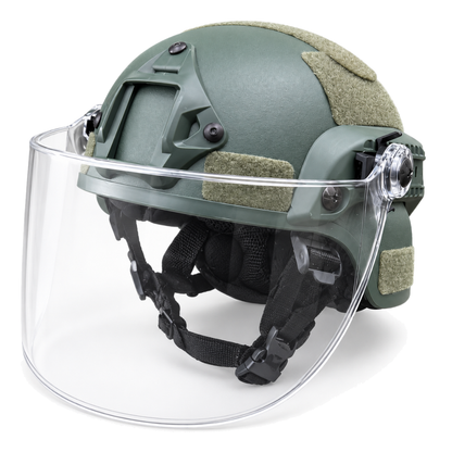 Tactical Combat Helmet with Optional Clear Visor | Cosplay & Airsoft Replica