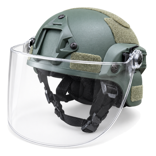 Tactical Combat Helmet with Optional Clear Visor | Cosplay & Airsoft Replica