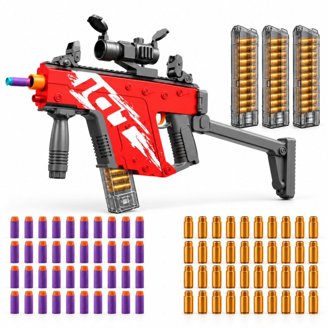 Vector Fully Loaded bundle — Vector SMG electric shell-ejecting blaster, 3 magazines, 40 extra shells + 40 extra darts